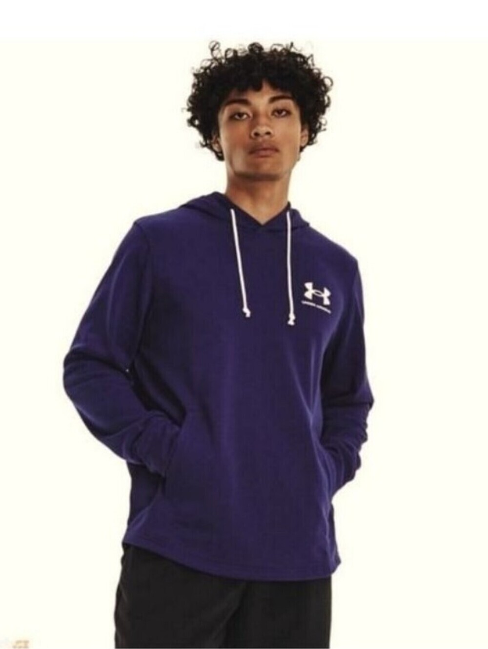 Under Armour Storm Charged Cotton Cold Gear Blue Hoodie Sweatshirt Size Large